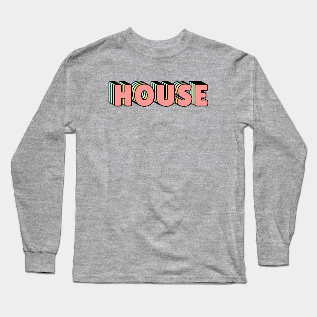 HOUSE PASTEL Long Sleeve T-Shirt by lukassfr